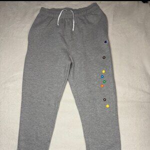 authentic M&M’s x Champion grey sweatpants limited edition